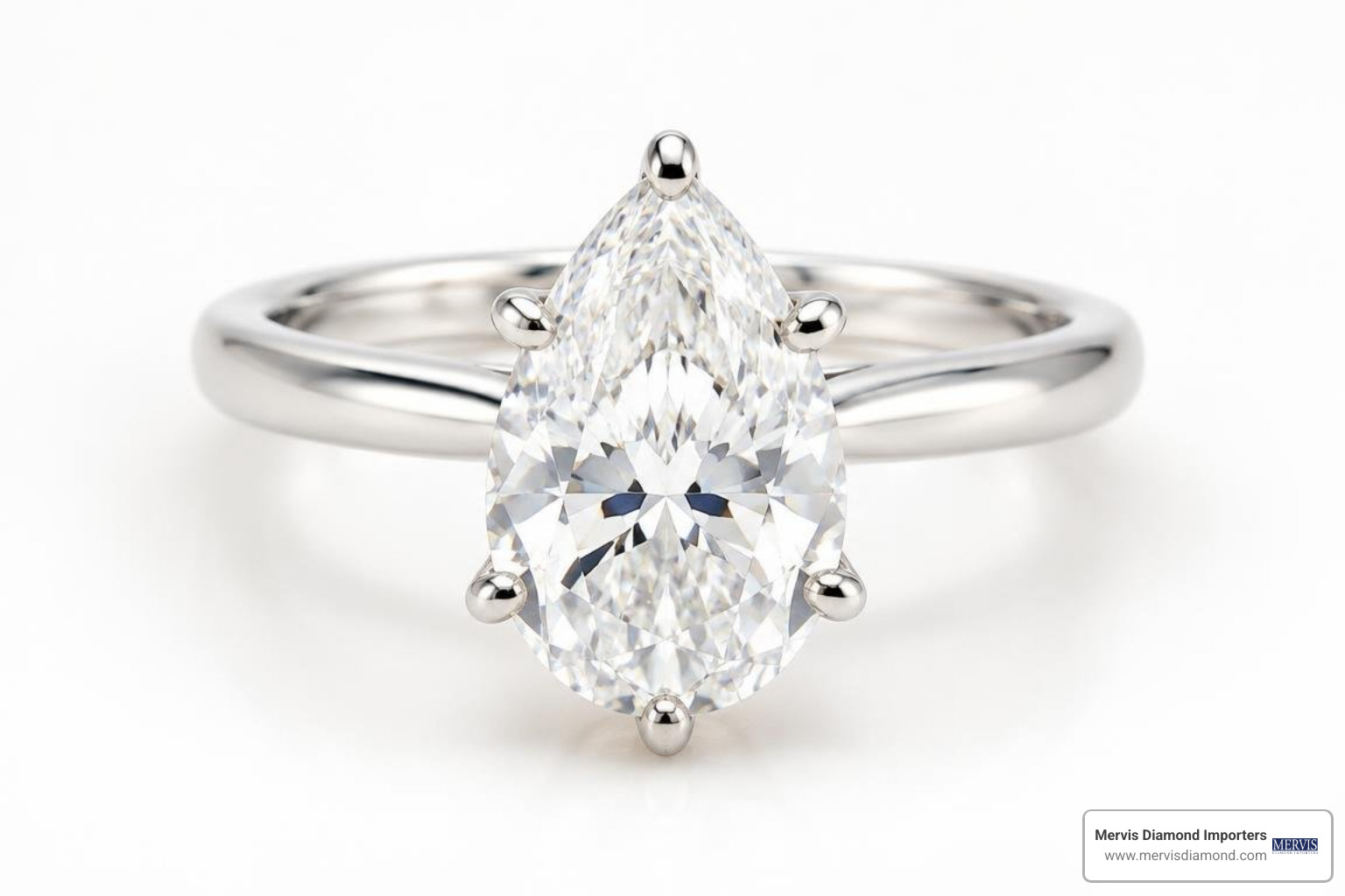 secure six-prong pear engagement ring secure six-prong pear engagement ring