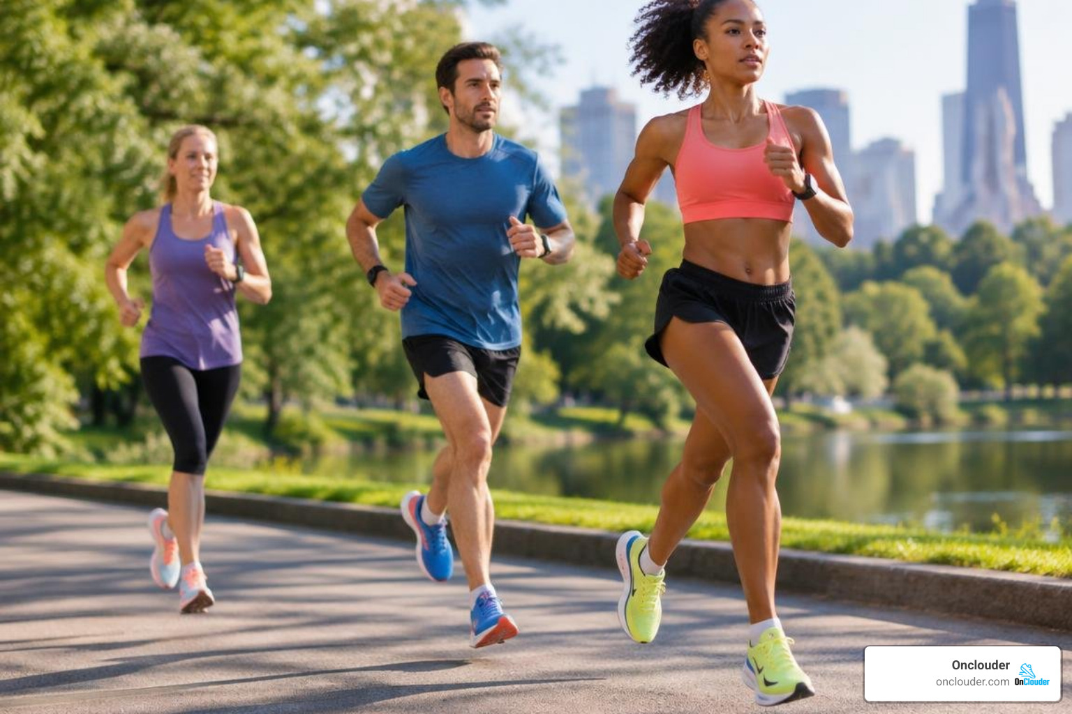 Graph of running economy gains across elite, intermediate, and recreational marathon paces
