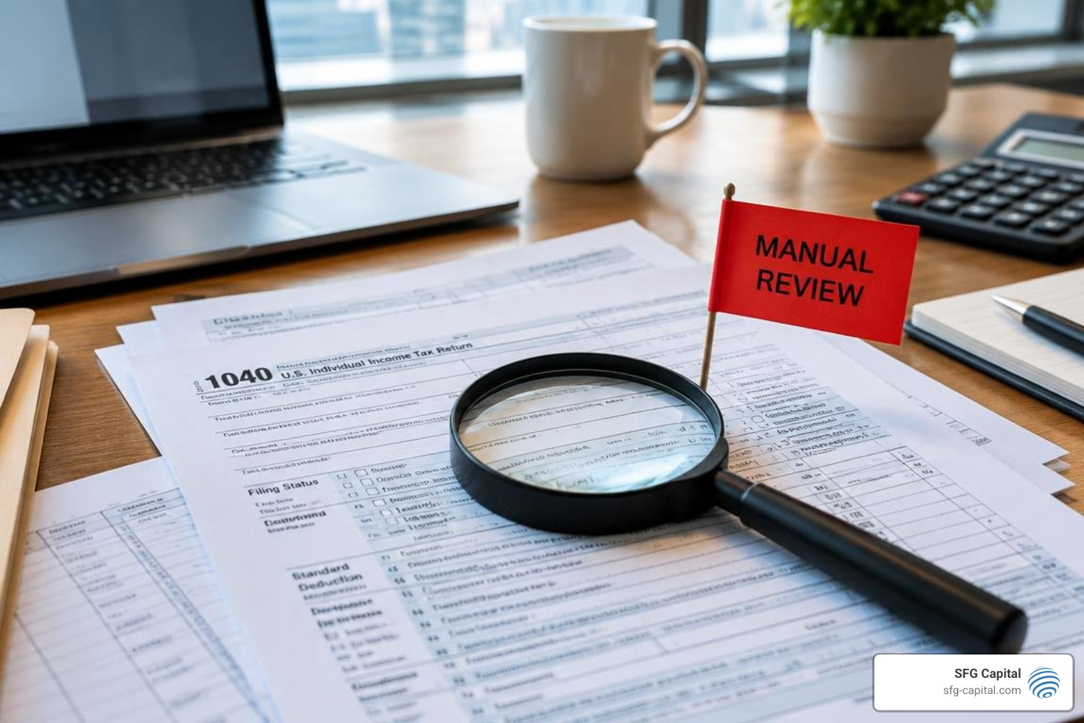 Tax documents and forms flagged for IRS manual review