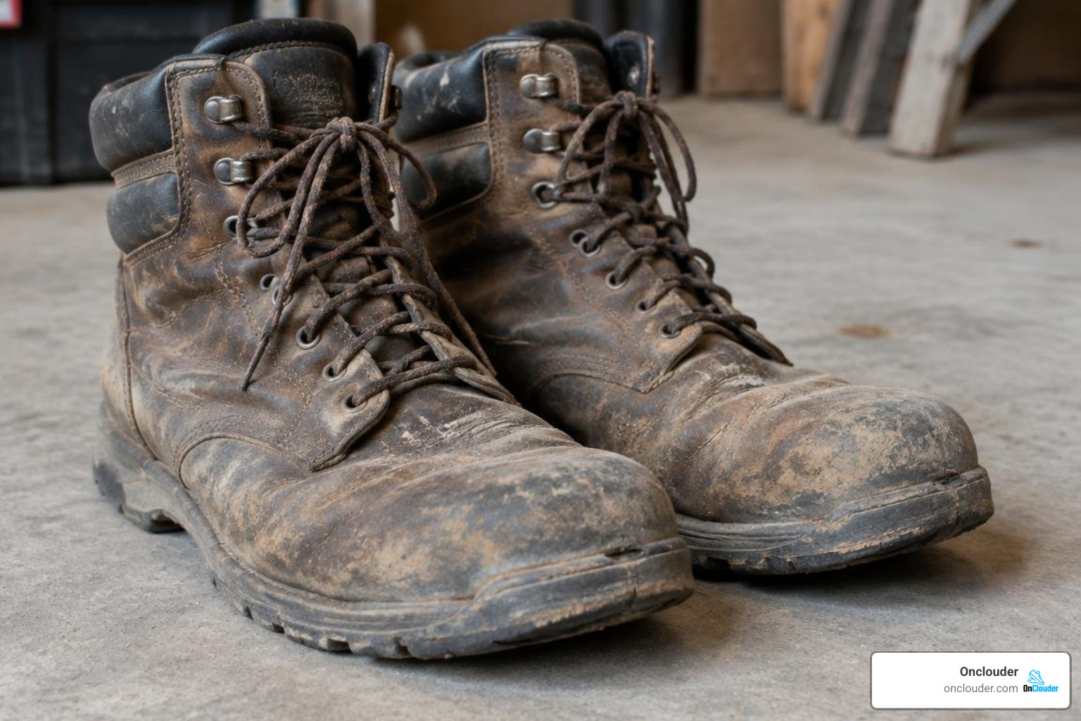worn out work boot soles lacking arch support worn out work boot soles lacking arch support