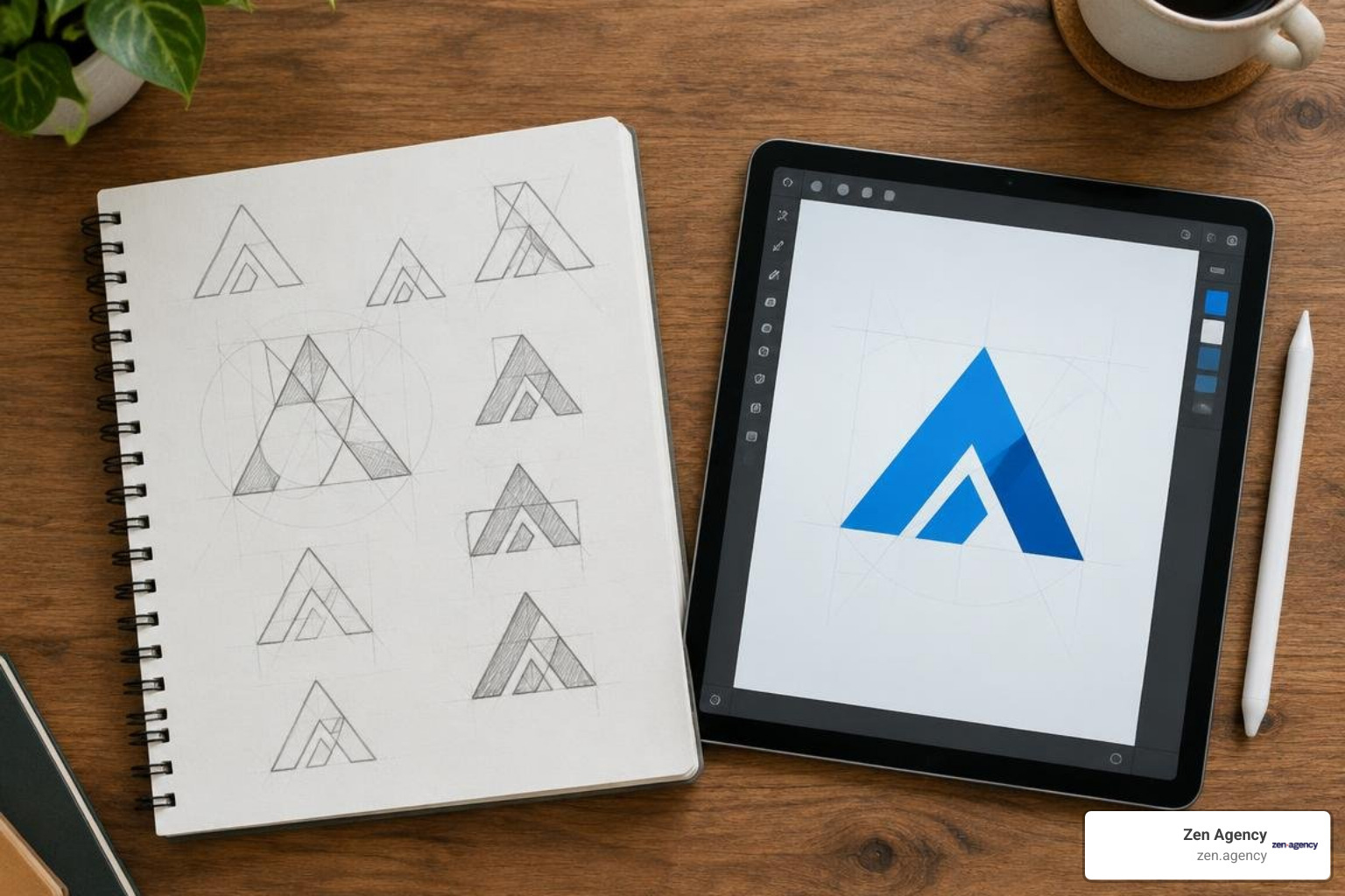 Step-by-step sketch to vector design workflow for artist collectives Step-by-step sketch to vector design workflow for artist collectives