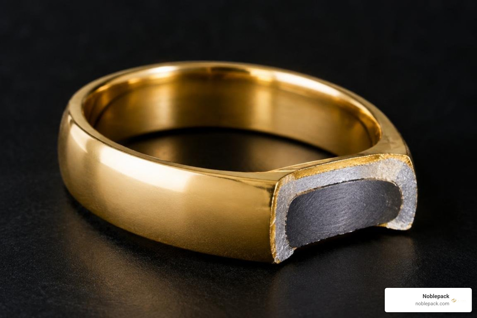 testing fake jewelry cross section