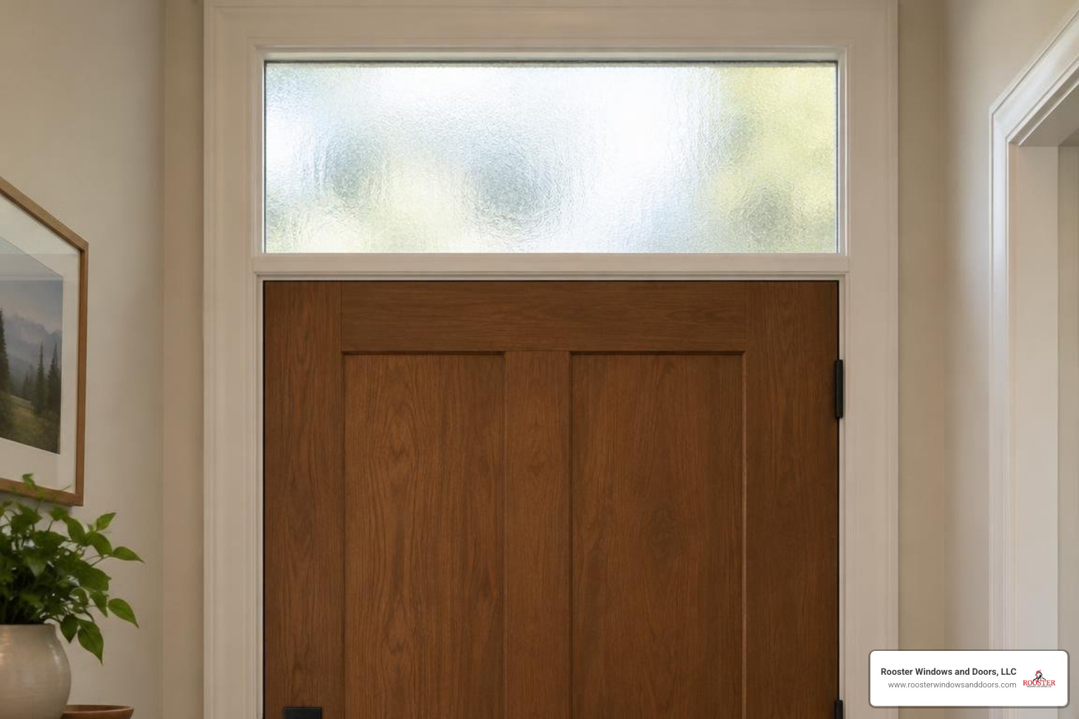 frosted glass transom set above an interior door frosted glass transom set above an interior door