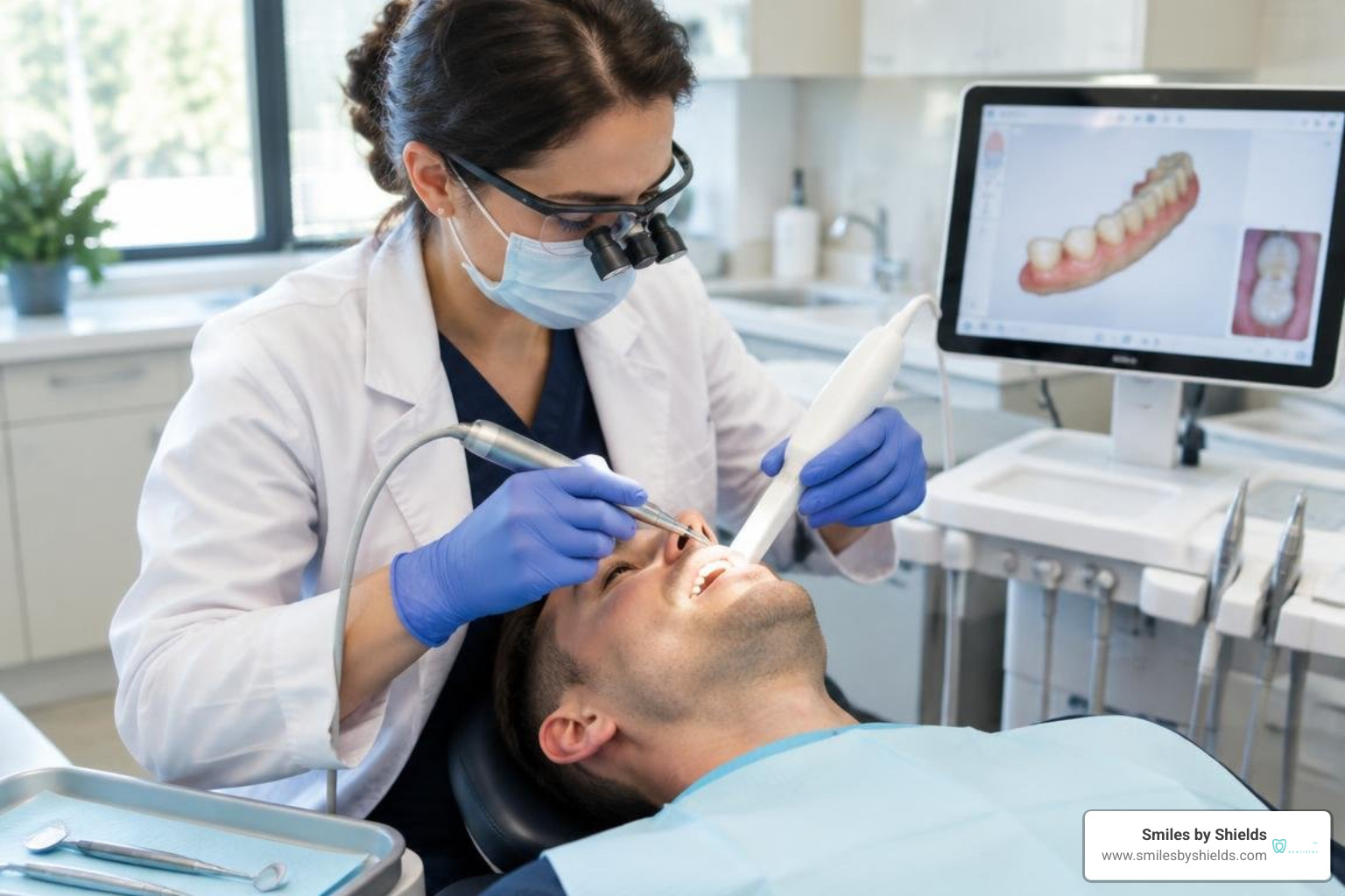Dental crown preparation and scanning Dental crown preparation and scanning