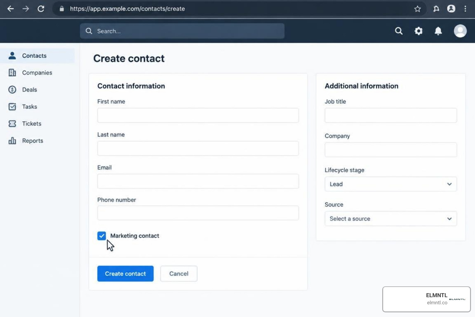 setting marketing contact checkbox during manual creation