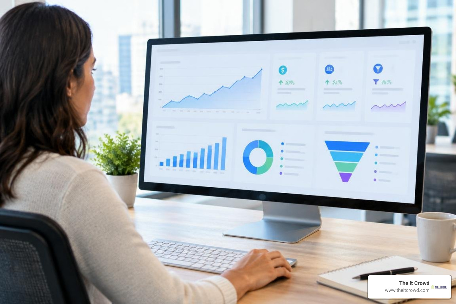 marketing analytics dashboard showing revenue growth and conversion metrics marketing analytics dashboard showing revenue growth and conversion metrics