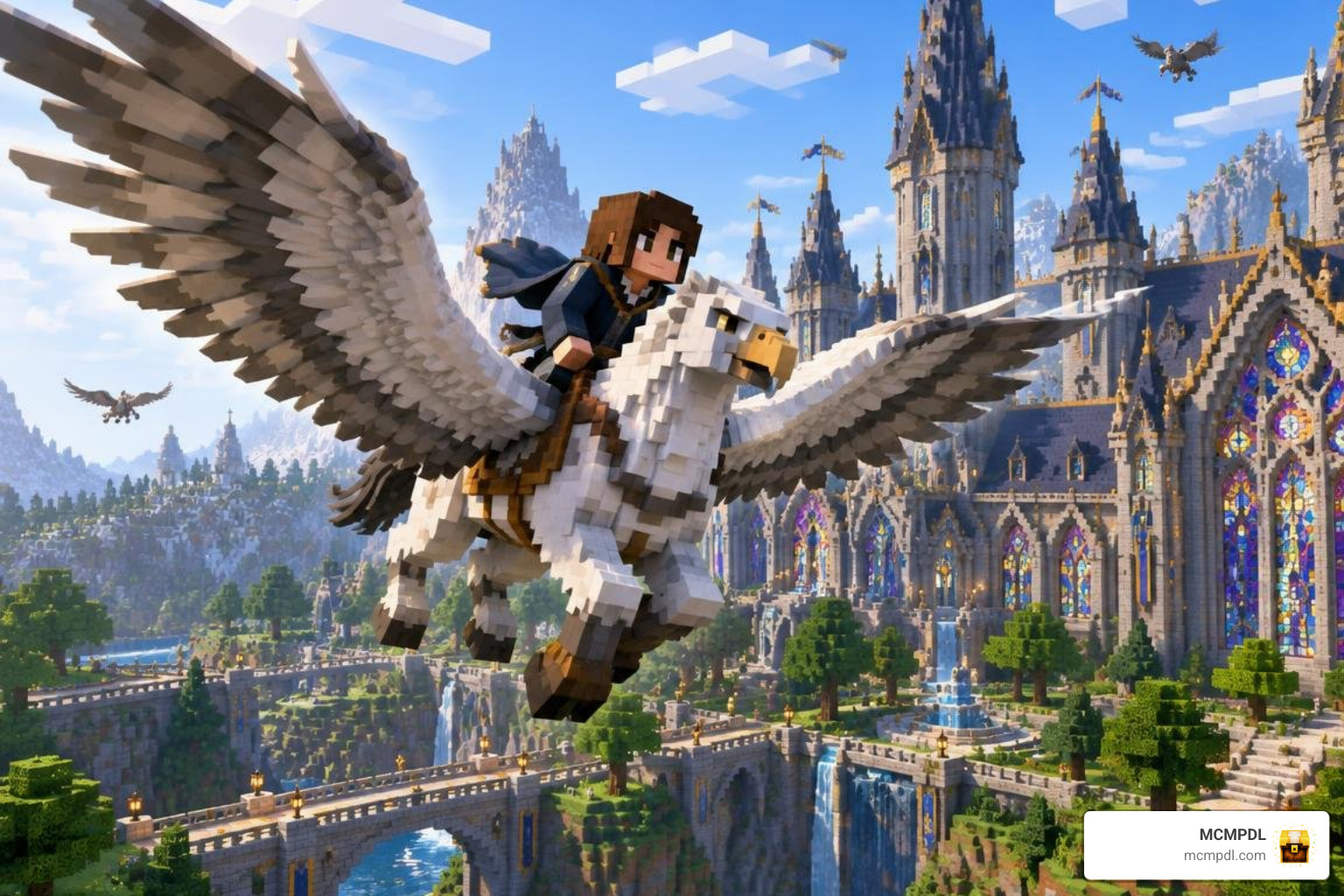 player riding a tamed hippogriff player riding a tamed hippogriff
