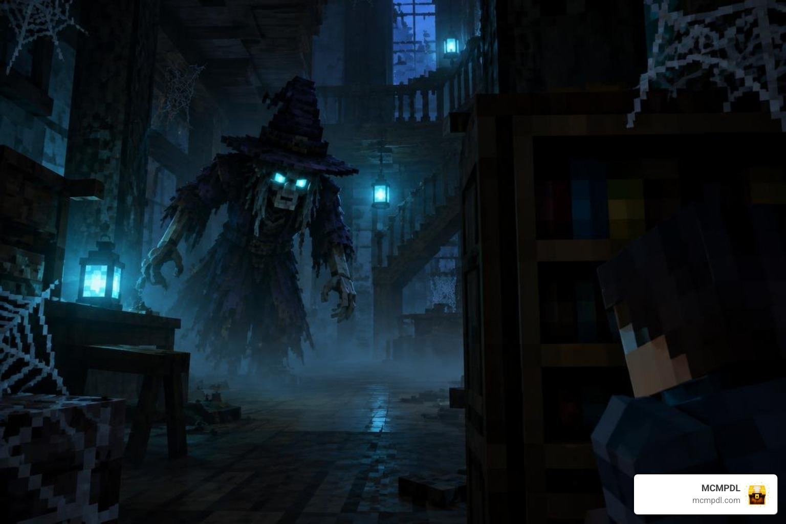 spooky Hag seeker hunting hiders in a dark mansion