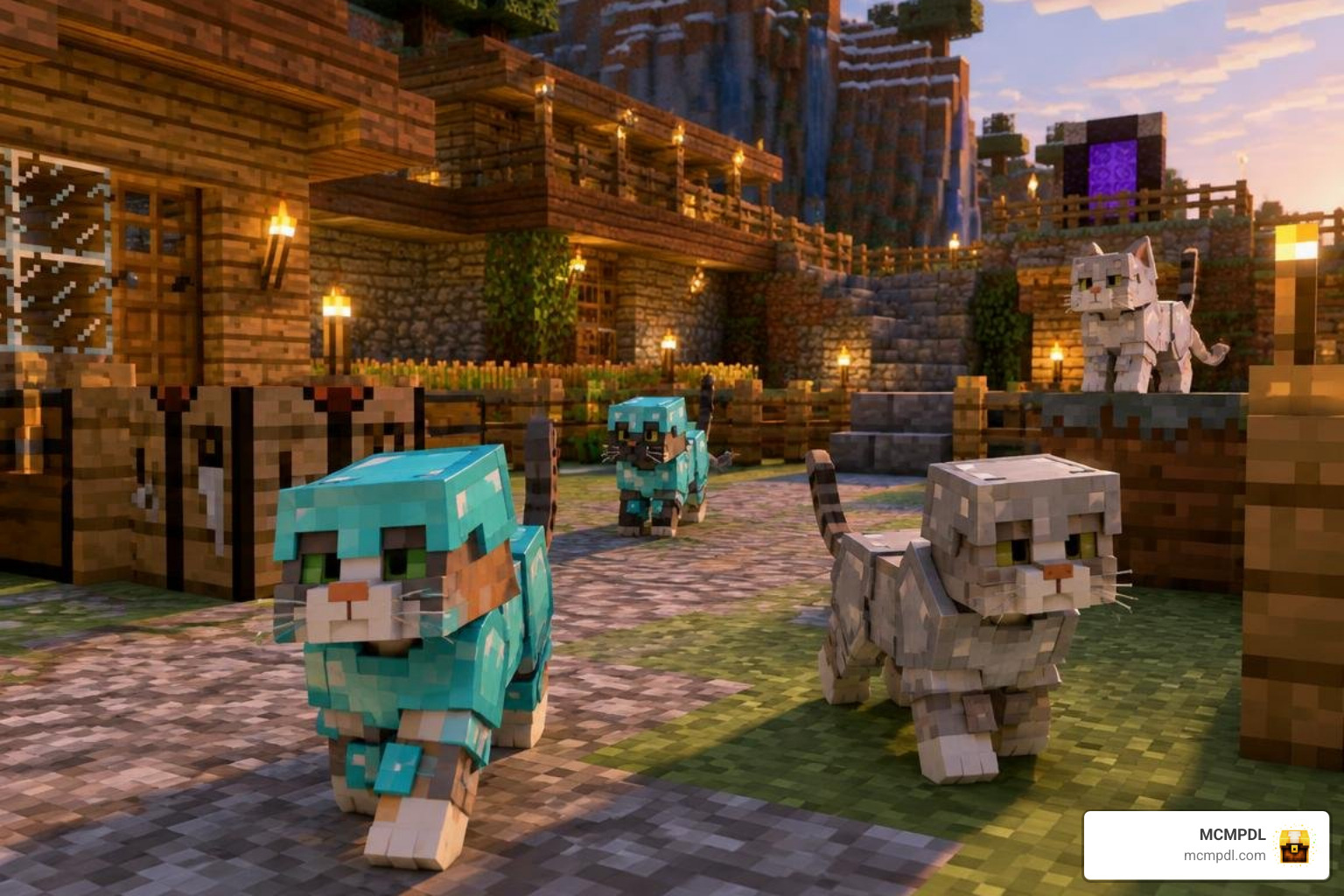armored cats exploring a player base armored cats exploring a player base