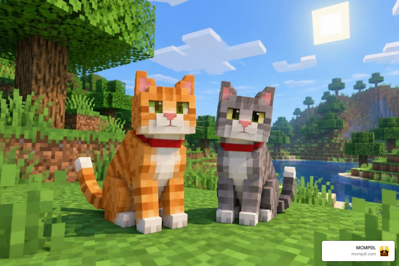 tamed cats in Minecraft Bedrock tamed cats in Minecraft Bedrock