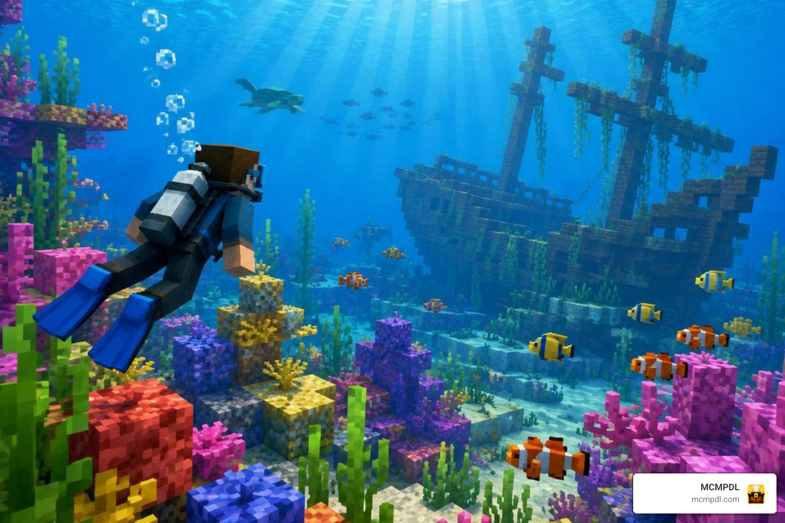Minecraft Bedrock ocean exploration