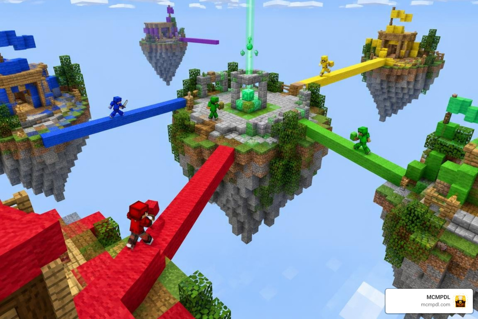Minecraft Bedrock Bedwars arena