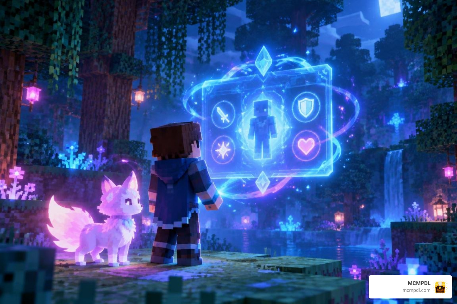 Aura awakening menu and anime companion interaction