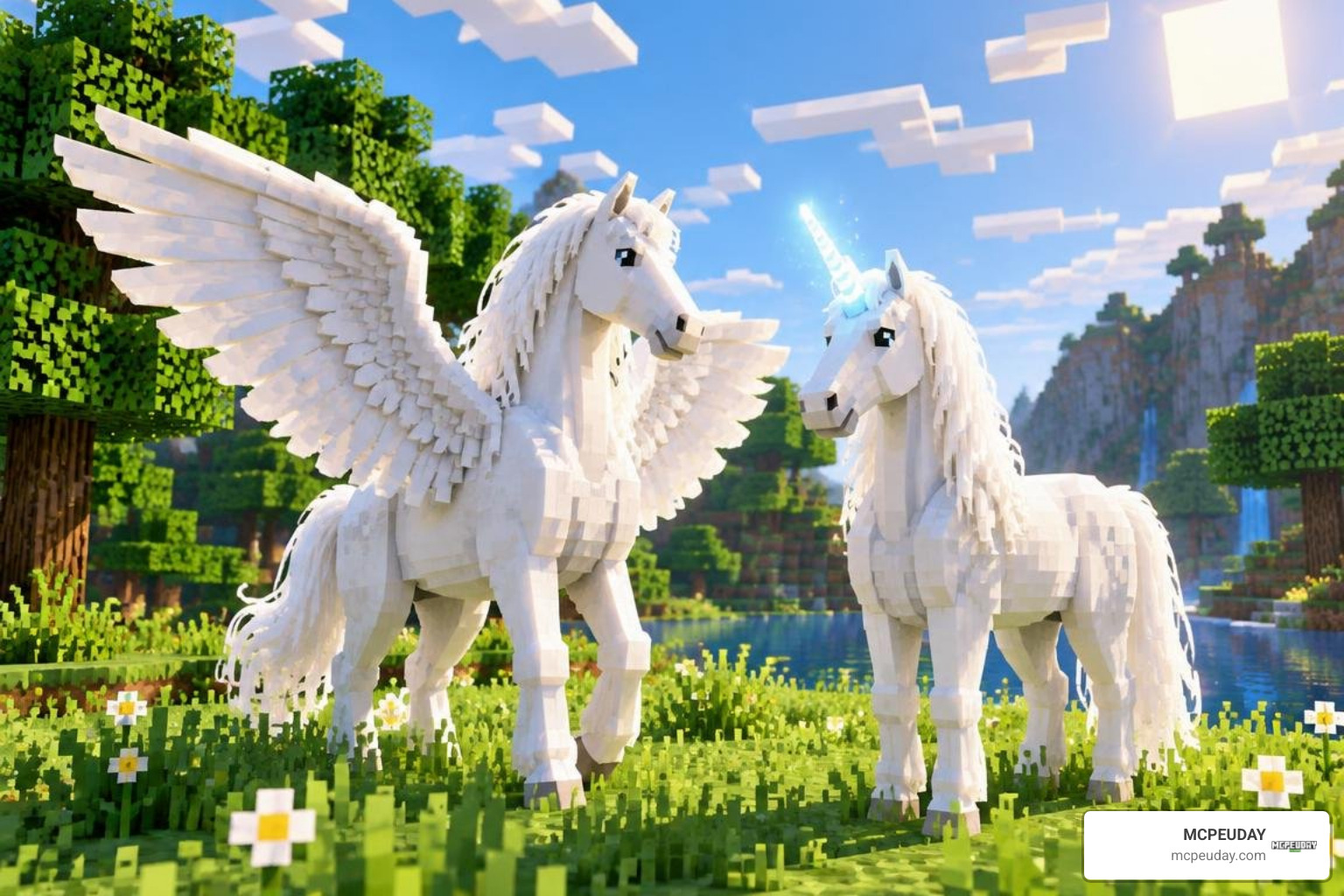 magical horses in Minecraft Bedrock magical horses in Minecraft Bedrock