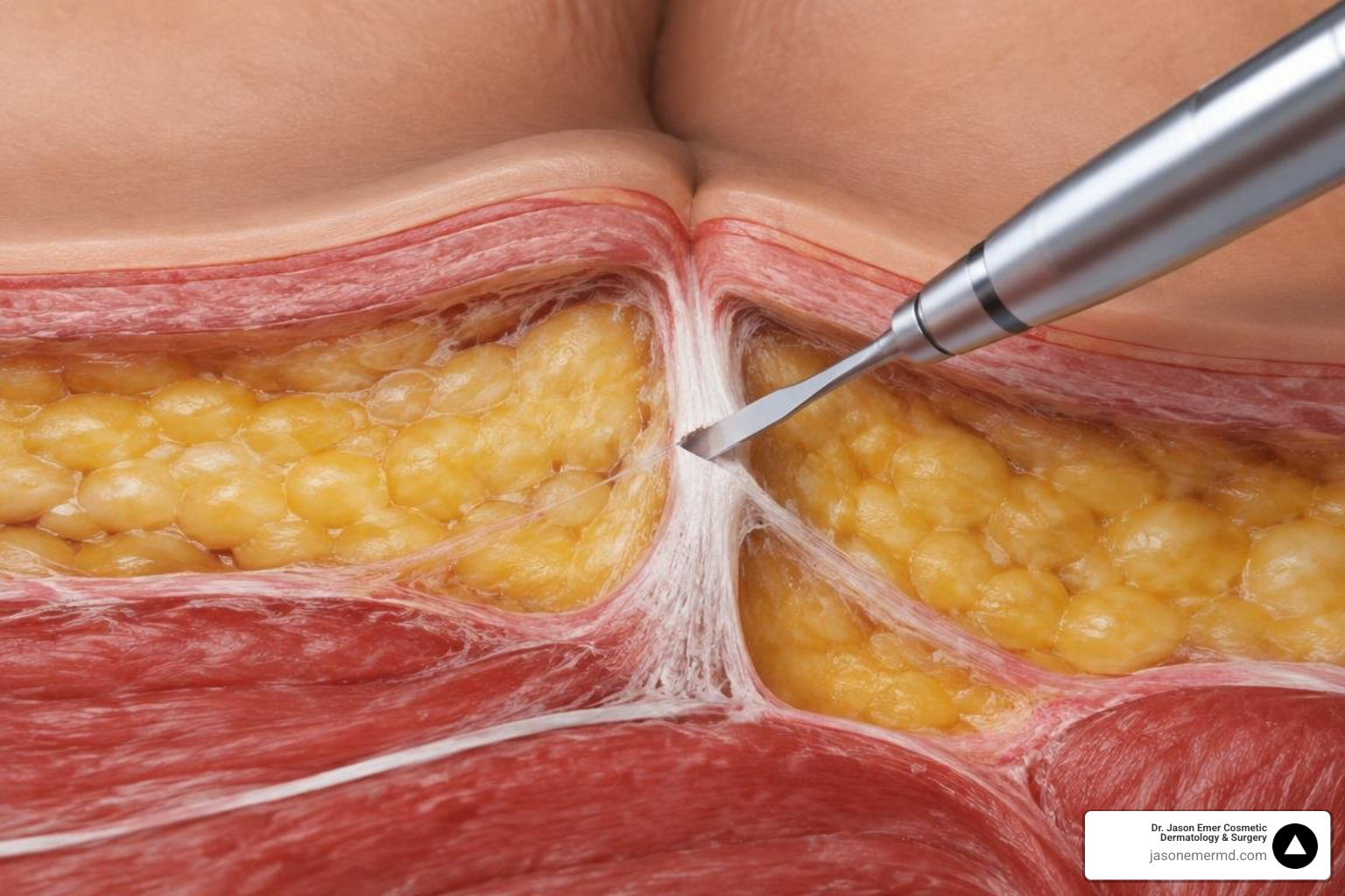 Targeted septal release beneath the gluteal fold