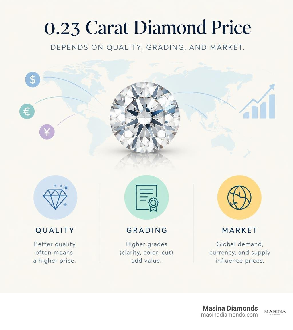 0.23 carat diamond price depends on quality, grading, and market infographic 0.23 carat diamond price depends on quality, grading, and market infographic