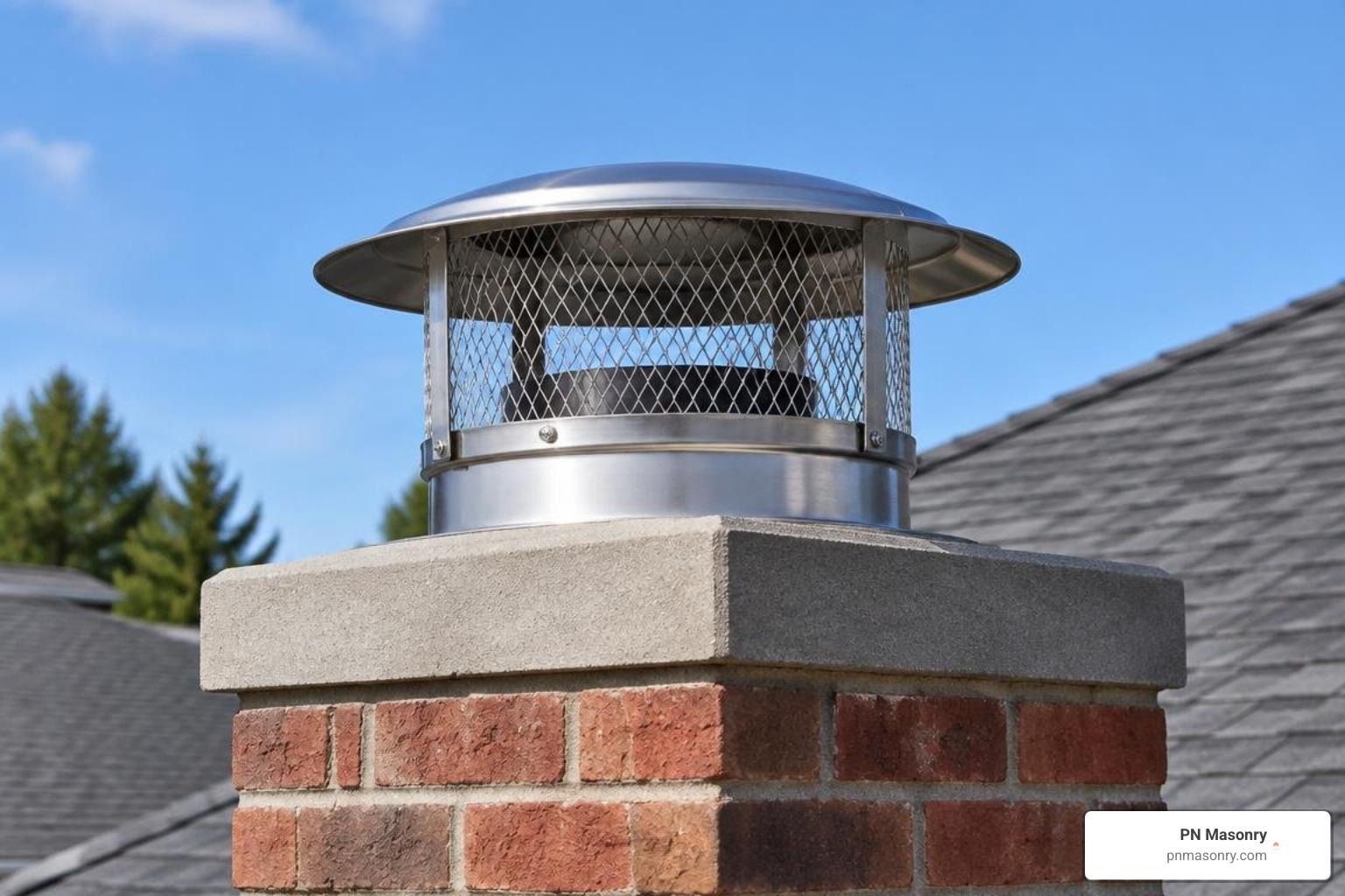 spark arrestor screen mesh on a round chimney cap spark arrestor screen mesh on a round chimney cap