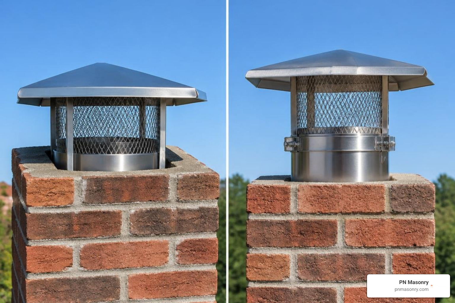 inside-mount versus clamp-on chimney cap fittings inside-mount versus clamp-on chimney cap fittings