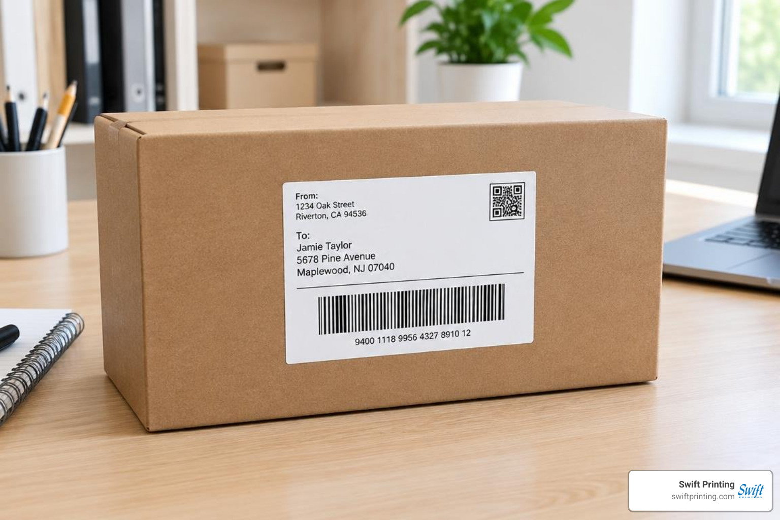 correct parcel label placement showing proper margins and seam clearance correct parcel label placement showing proper margins and seam clearance