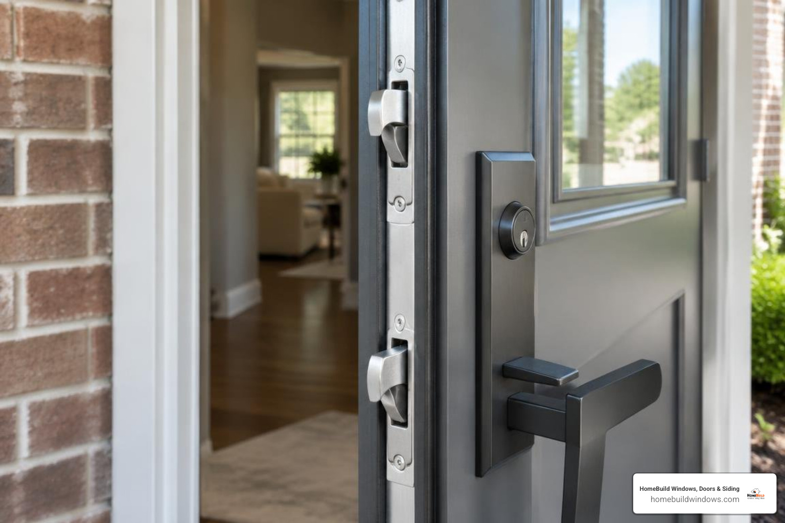 Multipoint locking system with heavy duty hooks and compression gaskets