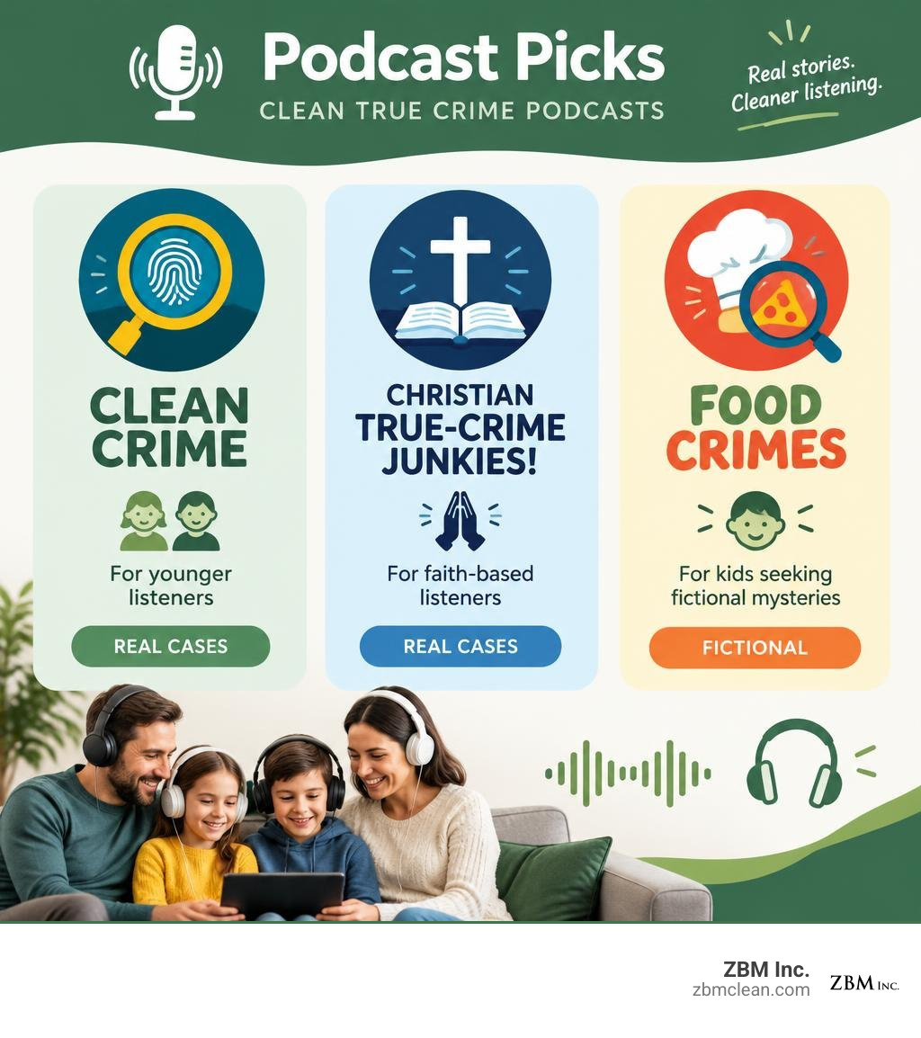 Podcast picks: Clean Crime for younger listeners, Christian True-Crime Junkies! for faith-based listeners, and Food Crimes Podcast picks: Clean Crime for younger listeners, Christian True-Crime Junkies! for faith-based listeners, and Food Crimes