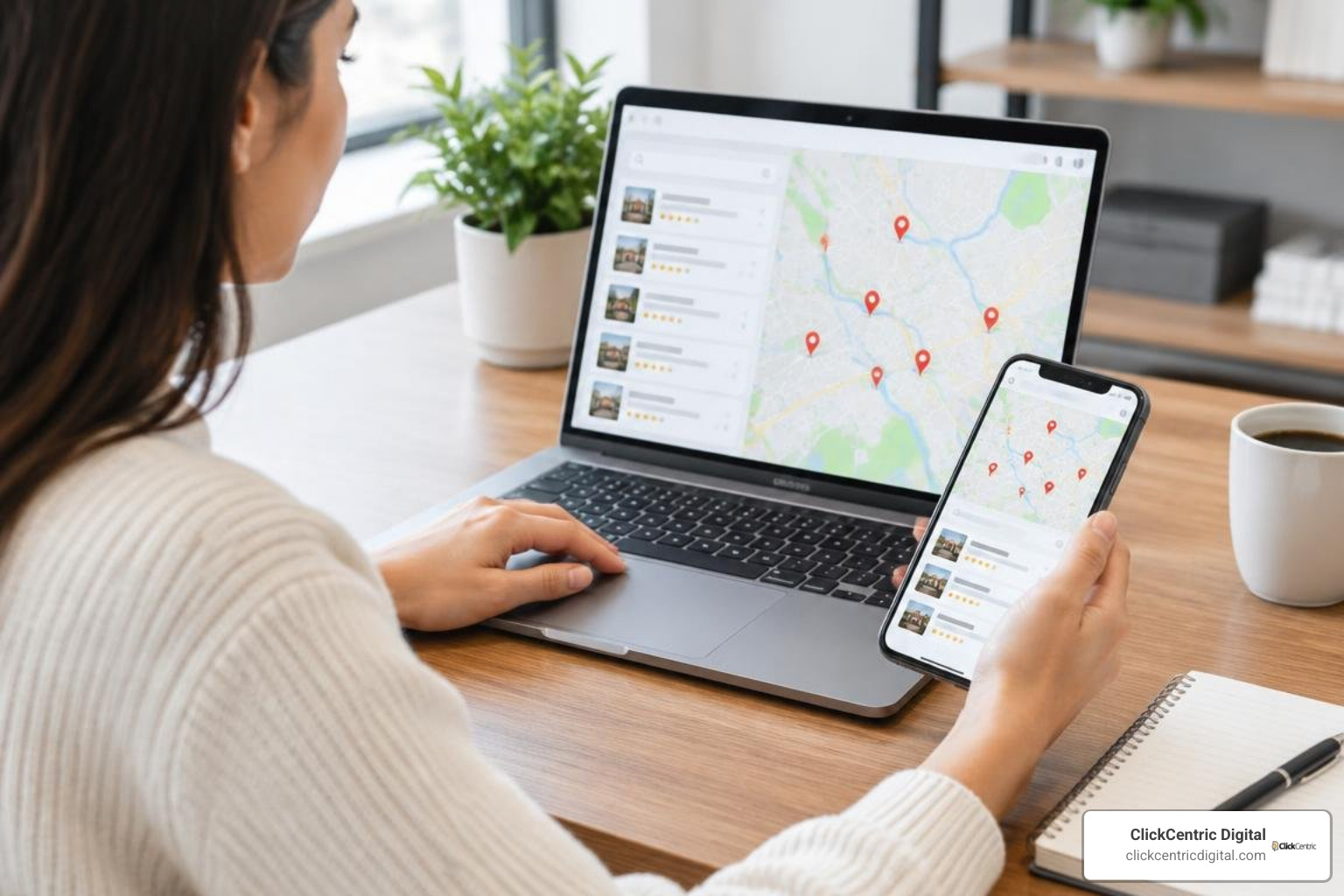 Local map pack rankings and Google Business Profile audit