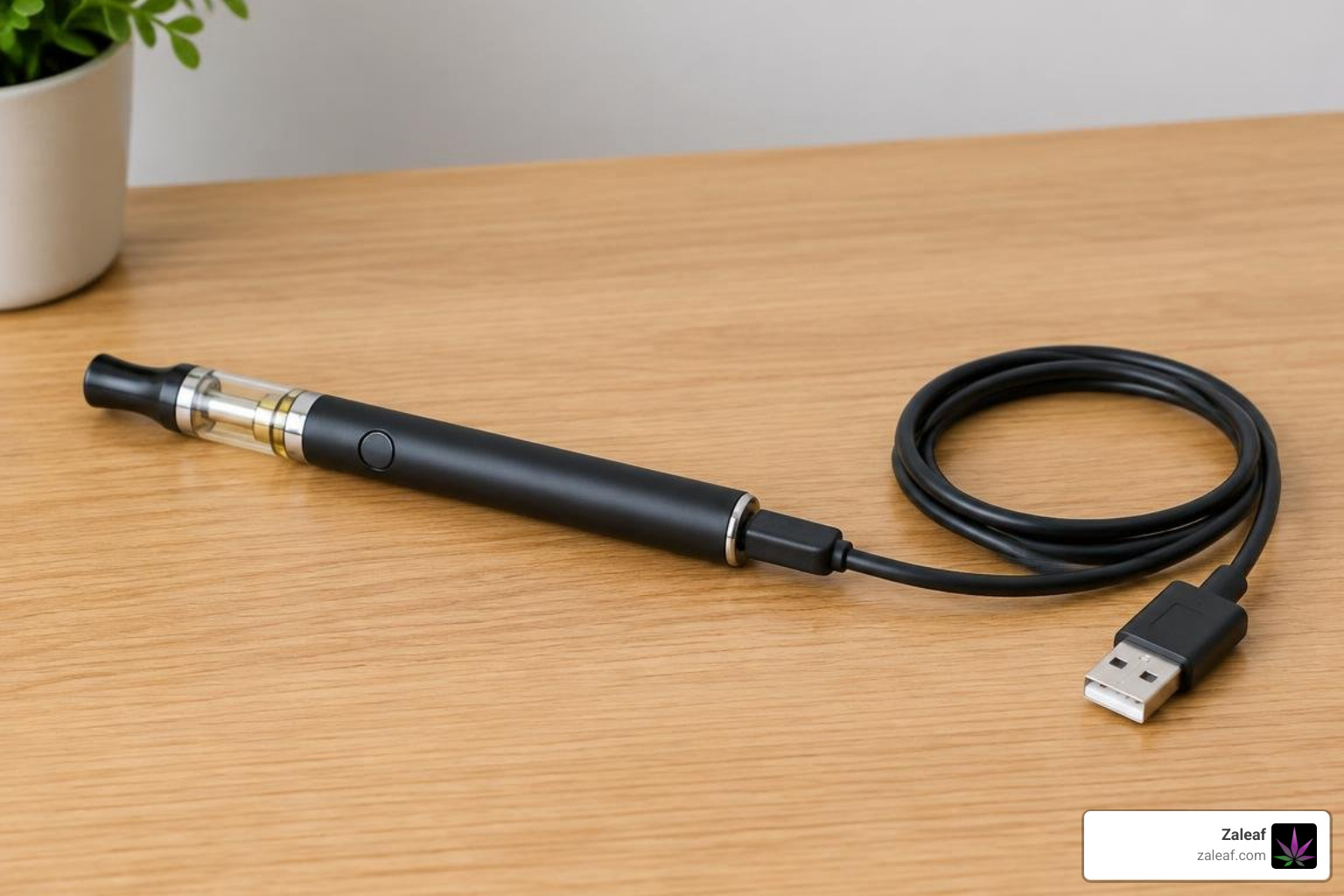 safe vape pen charging setup on a clean flat surface safe vape pen charging setup on a clean flat surface