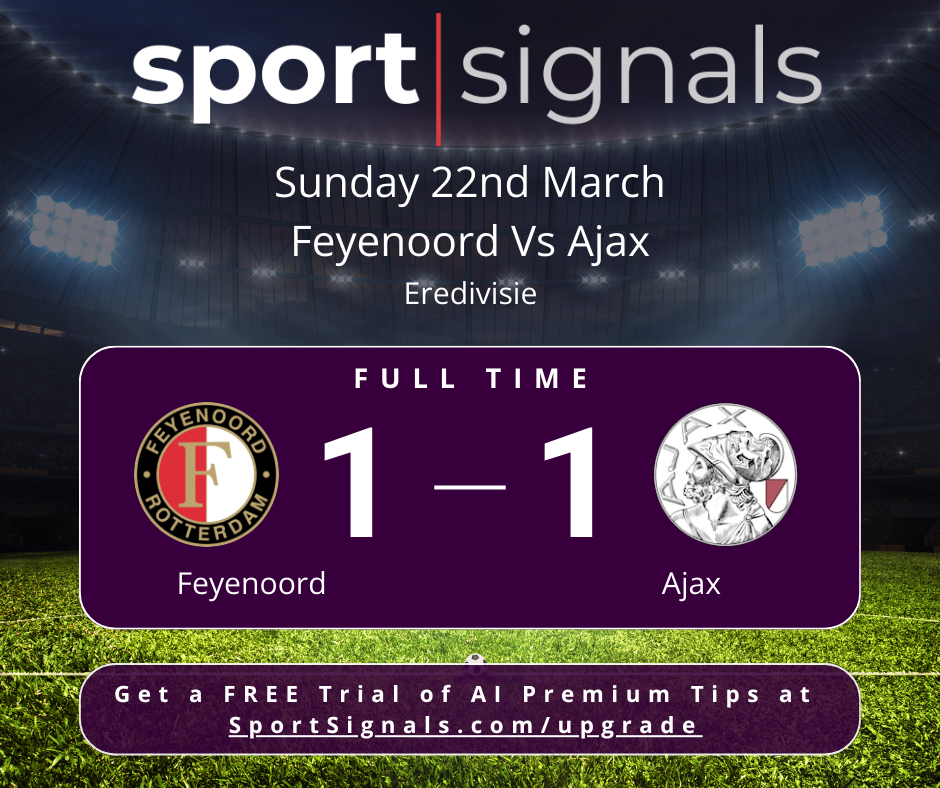 Feyenoord vs Ajax Clash: Thrilling Draw Nets Each a Point!