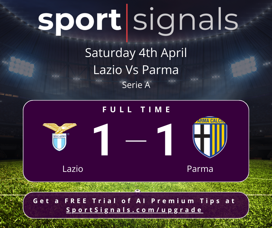 Noslin's Dramatic Equalizer Snags Crucial Point for Lazio Against Parma