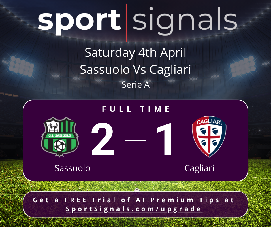 Cagliari Crisis Intensifies: Suffers Defeat to Sassuolo in Latest Match