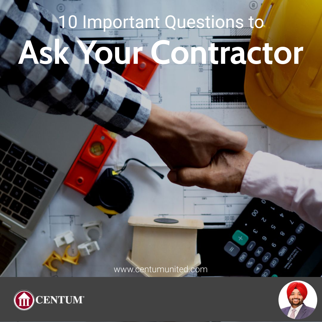 10 Important Questions to Ask Your Contractor