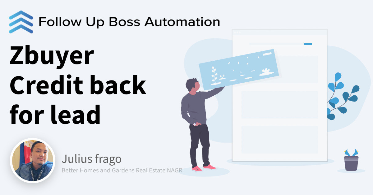 Zbuyer Credit Back For Lead Follow Up Boss