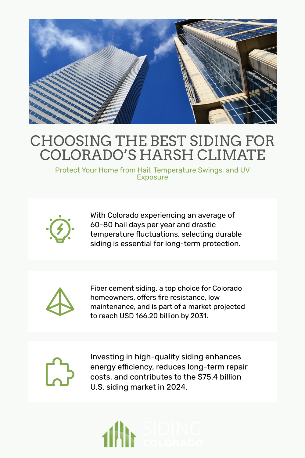 Example of resilient siding