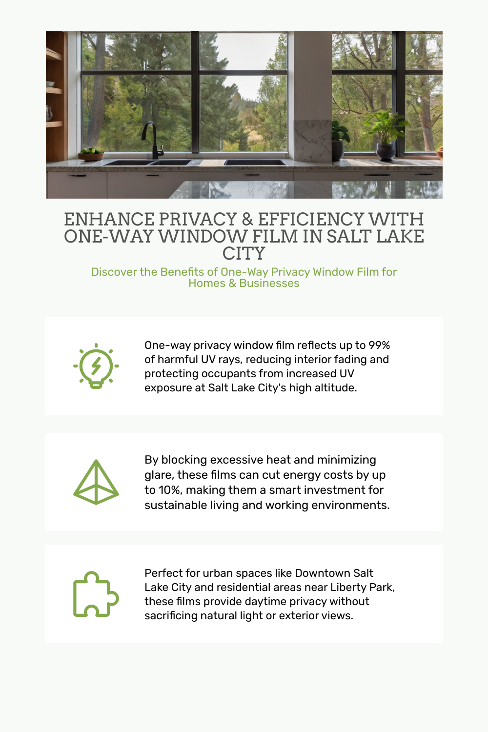 One-way privacy window film diagram