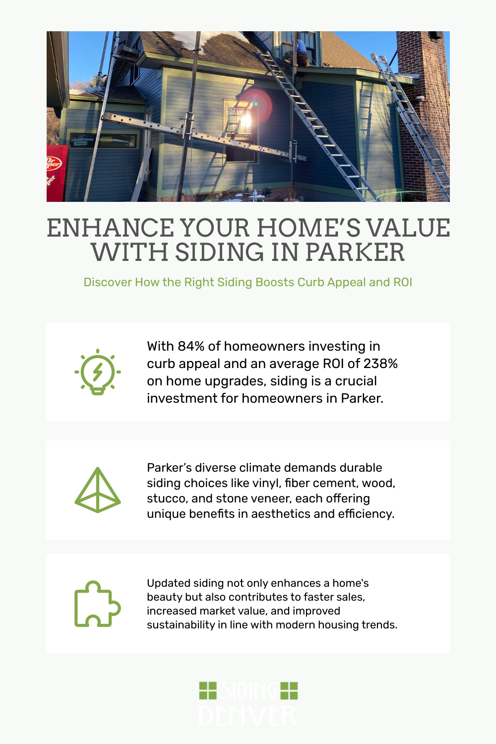 Siding Options for Parker Homes