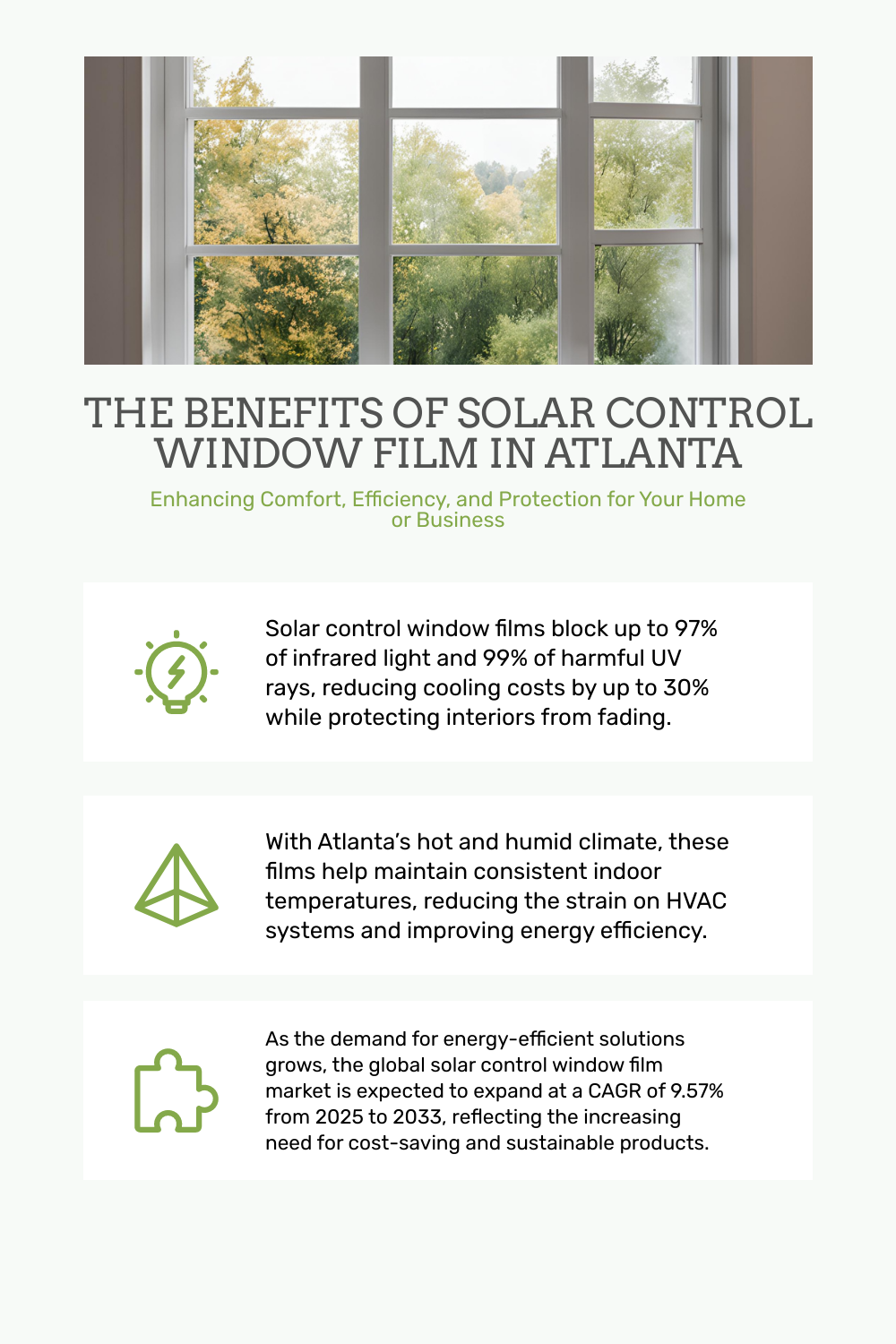 Gallery Detail: Solar Control Window Film In Atlanta Energy Savings Comfort
