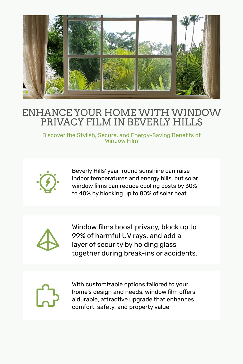 Window Film Benefits