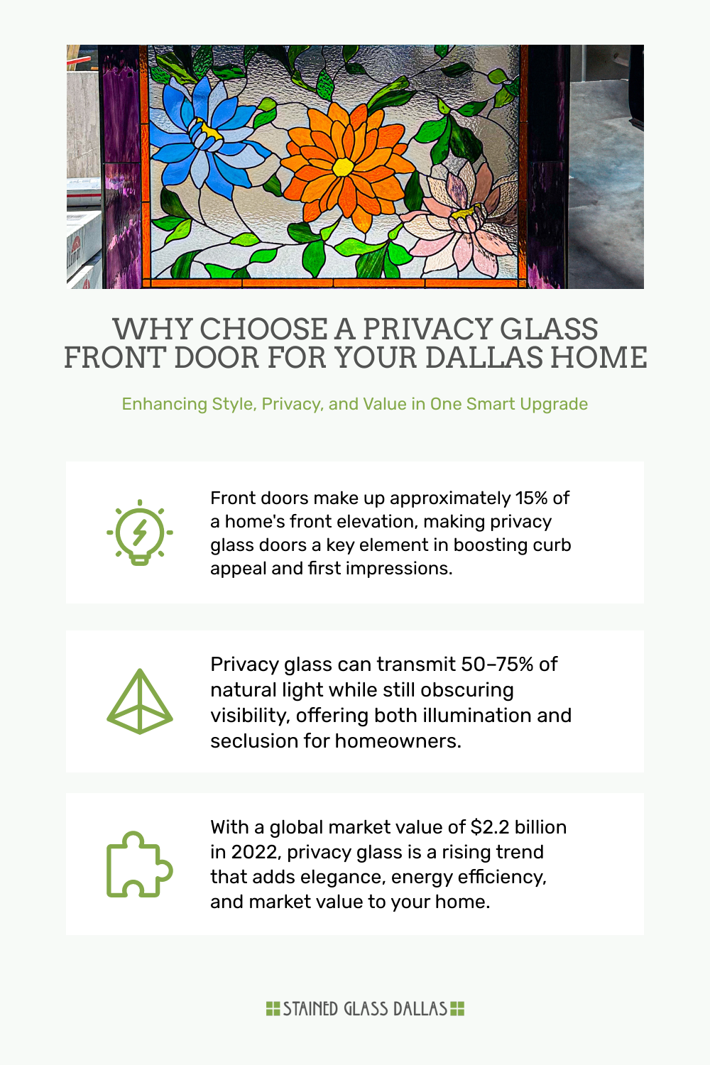 Elegant Privacy Glass Door