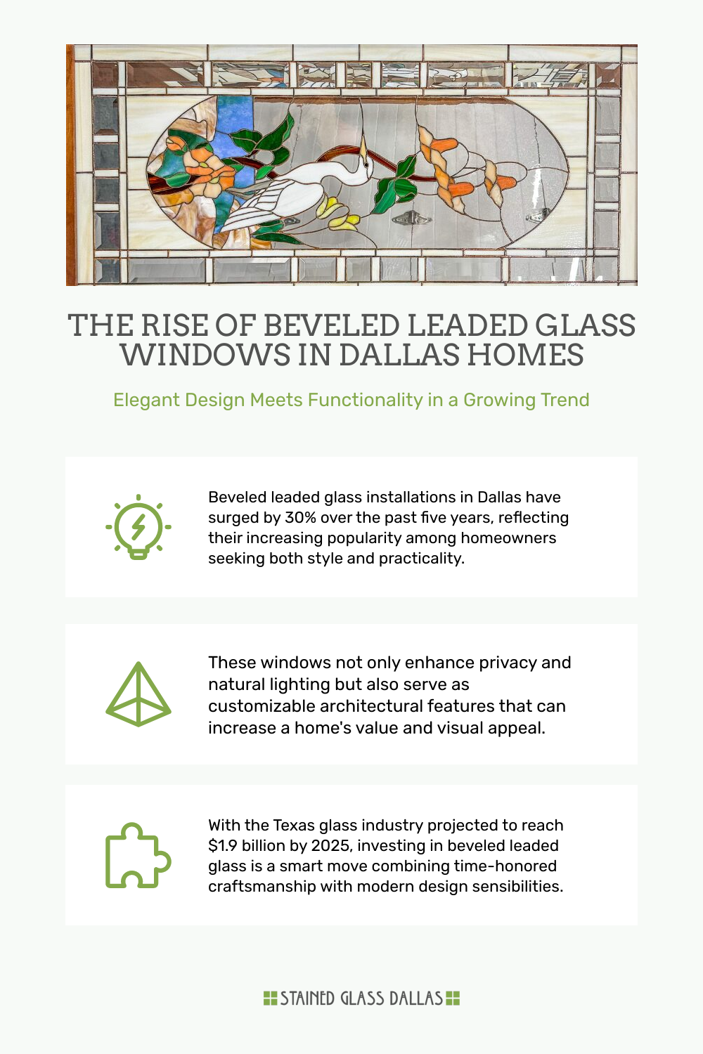 Vintage stained glass restoration in progress