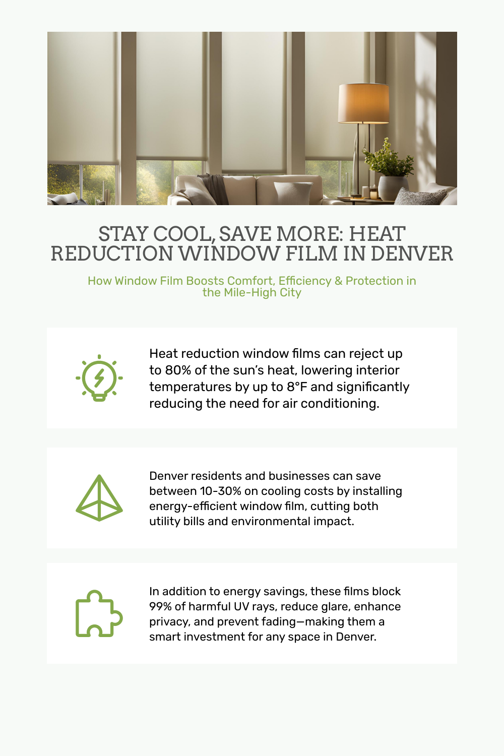 Heat Reduction Window Film Image