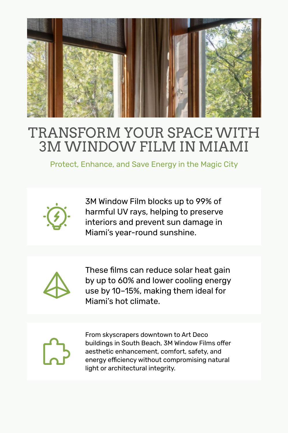 3M Window Film Benefits