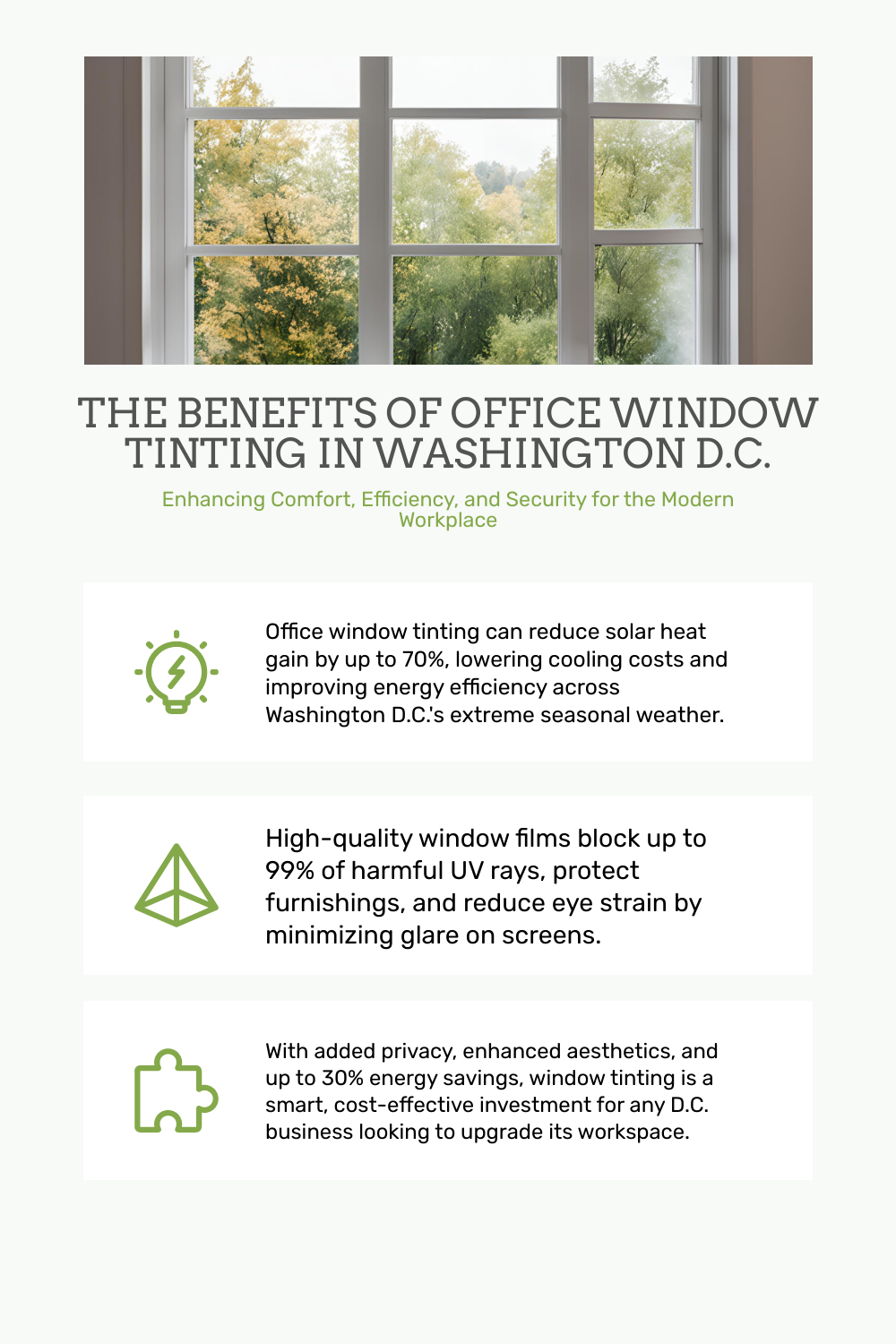 Office Window Tinting in Washington D.C.