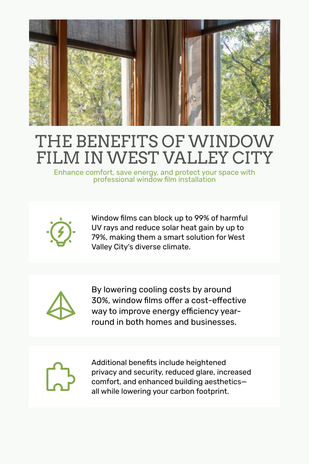 Window Film Benefits