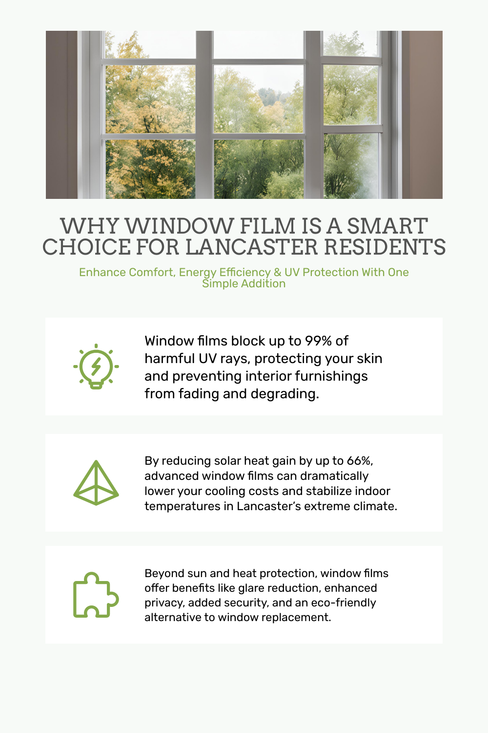 Window Film Benefits