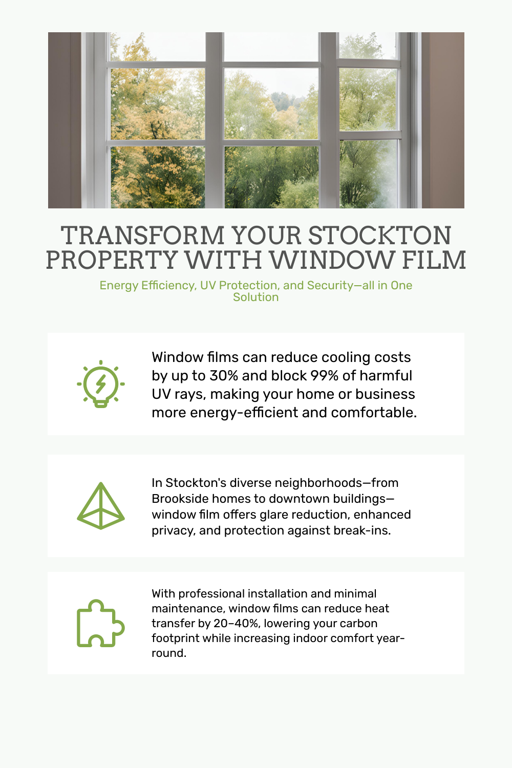 Window Film Benefits