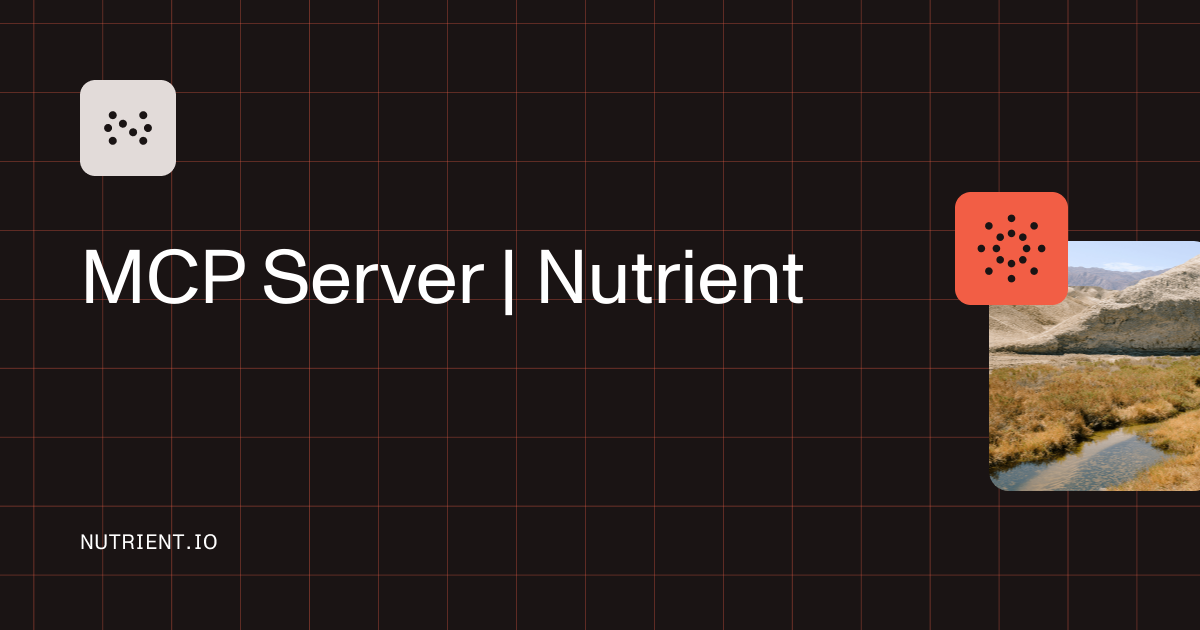 PDF MCP server: Natural-language PDF automation for LLMs | Nutrient