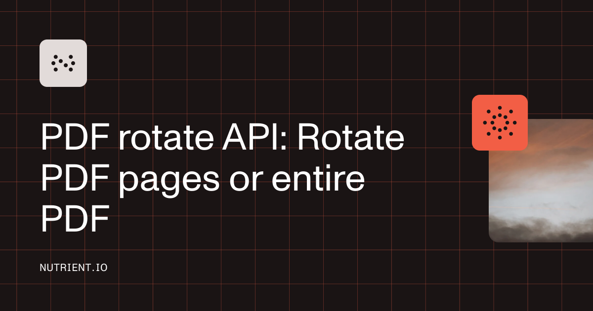 PDF rotate API: Rotate PDF pages or entire PDF