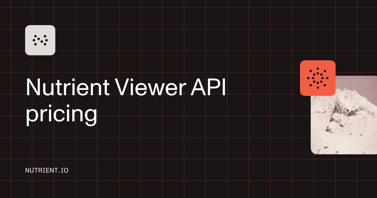 PDF Viewer API Pricing — Credit-based plans | Nutrient