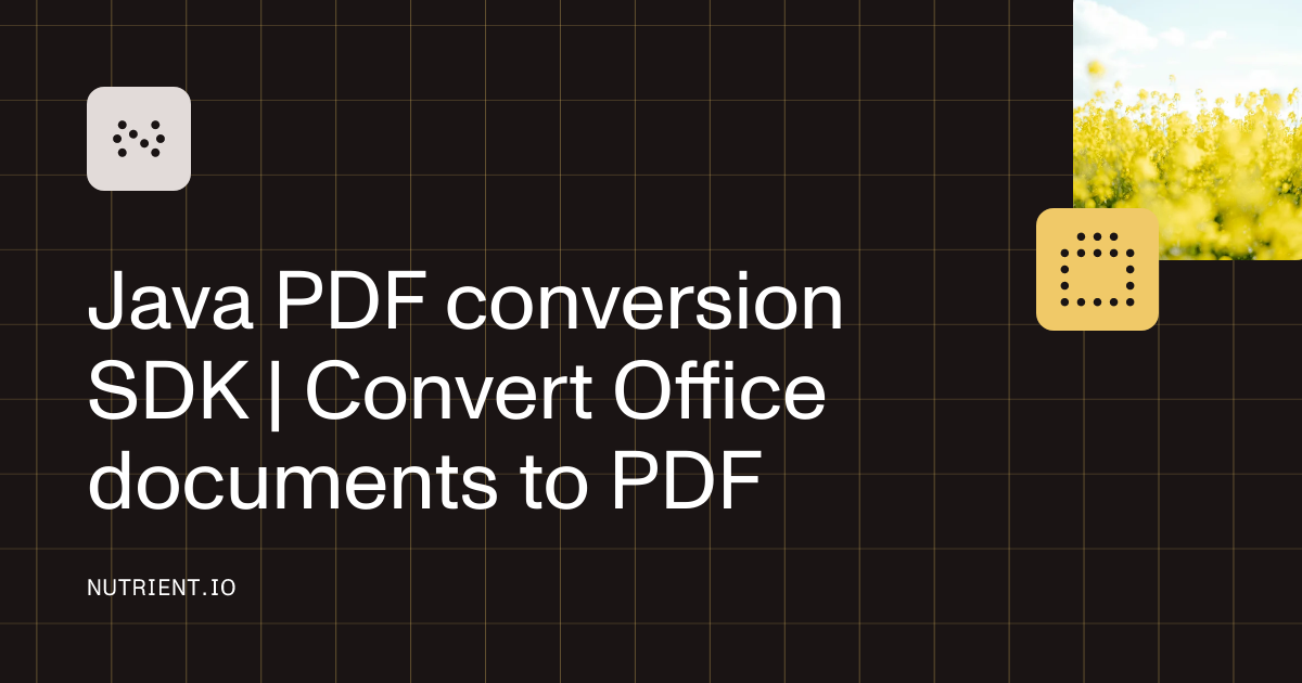 Java PDF conversion SDK | Convert Office documents to PDF