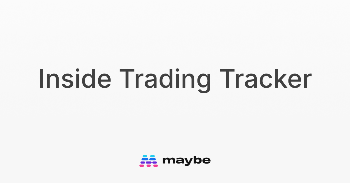 Moody's Corp (MCO) Insider Trading Tracker - Maybe